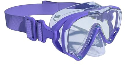 Snorvixre Occhialini da nuoto a prova di perdite per bambini per immersioni subacquee con cinturino regolabile in morbido silicone, a prova di perdite, maschera da snorkeling per bambini per