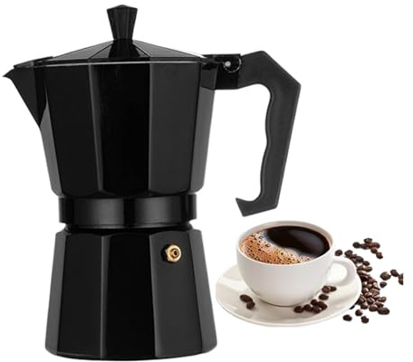 Generico Caffettiera Da Cucina,Con Bricco Con Maniglia Antiscottatura - Macchinetta Per Caffè Portatile | Per Stufa A Gas E Alcol In Ceramica, Latte Cappuccino Italiano, Casa E Ufficio