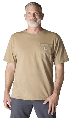 CarharttmensLoose Fit Heavyweight Short-Sleeve Pocket T-ShirtDesert3X-Large Tall