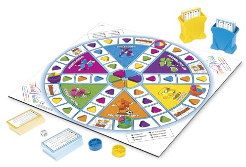 Jeu de Plateau Trivial Pursuit : édition familiale, Jeux-questionnaires pour Adultes et Enfants, Jeux de société familiaux pour Les Enfants, 2 Joueurs ou Plus, dès 8 Ans
