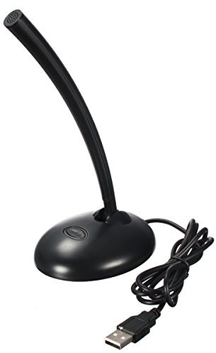 MASUNN Usb Digital Noise Cancelling Speech Mic Microphone For Pc Desktop Laptop Computer Chatting