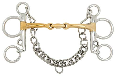 BR Baby-Pelham-Gebiss doppelt gebrochen Soft Contact 14 mm