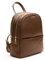 Lazarotti Bologna Leder Rucksack Damen | 2 Fächer & verstellbare Schultergurte | großer Cityrucksack 26 cm