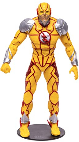 McFarlane Toys, DC Gaming 7-inch Reverse Flash Action Figure with 22 Moving Parts, Collectible DC Injustice 2 Game Figure with Stand Base and Unique Collectible Character Card – Ages 12+