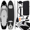 vidaXL SUP Board Set Aufblasbar für 1 Erwachsener Stand Up Paddle Surfboard Surfbrett Paddling Funboard Paddelboard Wellenreiter Schwarz 300x76x10cm