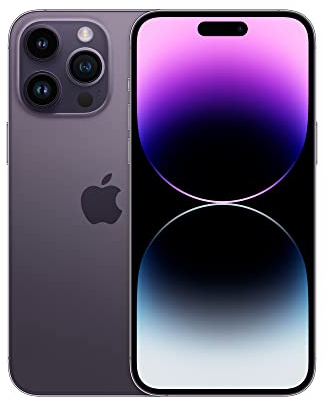 Apple iPhone 14 Pro Max, 128GB, Deep Purple - (Renewed)