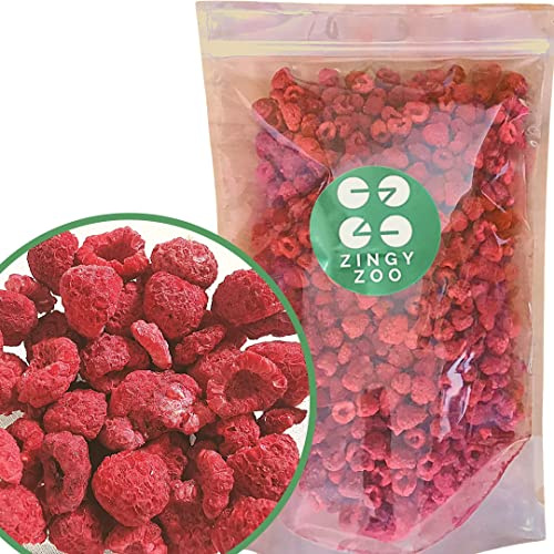 Frambuesas Liofilizadas | XL 350g Crunch Frambuesa Deshidratada | Freeze Dried Fruit Raspberry | Liofilizado Frambuesas Frescas | Fruta Liofilizada Puedes Hacer un Bocadillo de Frutas con Fresa