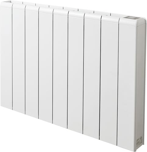 Adam Samson 2000W Dual Heating Electric Radiator in White with Smart WiFi Control