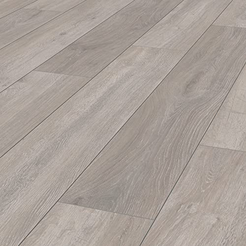 Sol stratifié Effet parquet – 8 mm – boîte de 9 Lames - 2,26 m2 – EH Villa 5946 Pure+ Chene Rockford