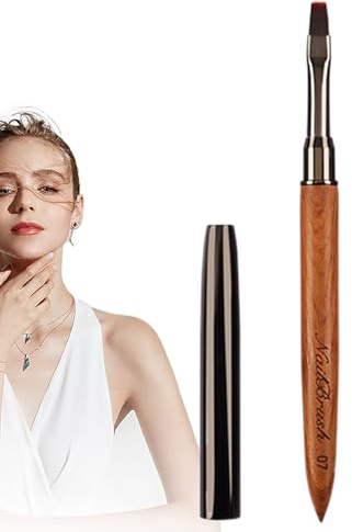 Pincel para esmalte de uñas, pincel para | Herramienta de uñas - para con detalles de sándalo para detalles sutiles, diseño refinado, líneas largas, diseño de uñas, salón en casa fai-d