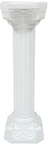 Columna romana alta decoración de boda al aire libre, estatua de estilo griego, soporte para plantas, jardín, eventos y ceremonias, elegante decoración de recepción de boda