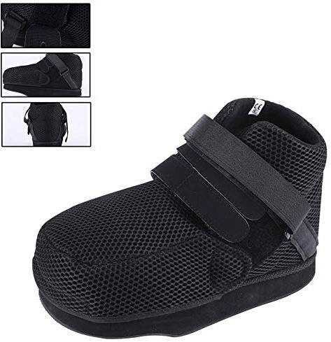 GHzzY Zapato Post operatorio para Fractura del Dedo del pie o fracturado del pie: Bota de fundición con protección médica/quirúrgica para Zapatos para Caminar con Correas Ajustables,M