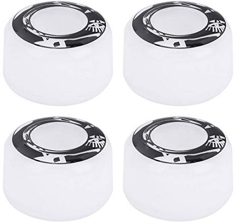 Alvinlite Skateboard Rollen Ersatz, High Elasticity Freeride Longborad Rollen für Indoor Outdoor Skateboard 4PCS(Weiß schwarz)