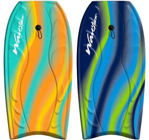Wavestorm Foam Bodyboard 40 Complete 2 Pack (Red and Green)