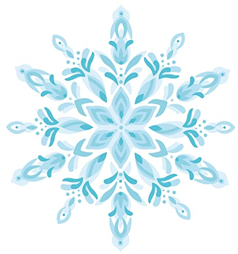 Sizzix Mehrlagige Schablonen 4PK Schneeflocke | 664932 | Kapitel 4 2022 Stencils, Acryl, Multicolour, One Size