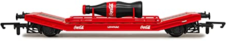 Hornby Lowmac with Coca-Cola Bottle, Red