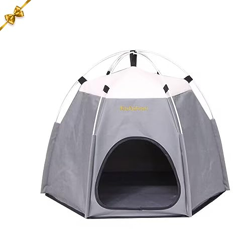 KOFOHON Hundezelt,hundehöhle Katzenzelt,katzenbett höhle für Katzen,Abnehmbar Waschbar Indoor Outdoor Hundebetten,tragbar für Hunde unter 10kg.
