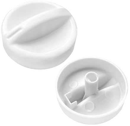2er-Set Kochgeschirr-Knöpfe, Ein-Aus-Knöpfe, Gasherd-Knöpfe, Universelle Ersatzknöpfe, Kochgeschirr-Knopf-Ersatzteile Für Herd, Mikrowelle Und Backofen (Weiß)
