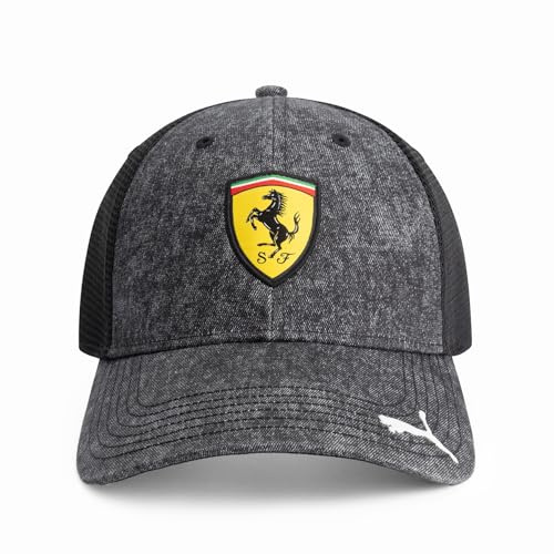 PUMA Scuderia Ferrari F1 Trucker-Kappe mit Logo - Schwarz - Einheitsgröße