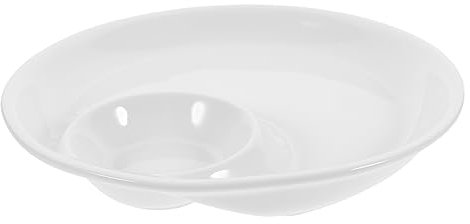 Alipis Ceramic Breakfast Bowls e Piatto Per Sandwich Con Scomparti Per Salsa Da Ceramica Per Antipasti Snack e Finger Food Adatto Per Buffet e Feste