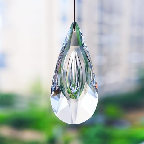 120 mm Boule de Prisme de Cristal, Clear Attrape Soleil Cristal Suspendu, Prisme Suspendu Suncatcher pour Fenêtre, Jardin, Décorations de Vacances