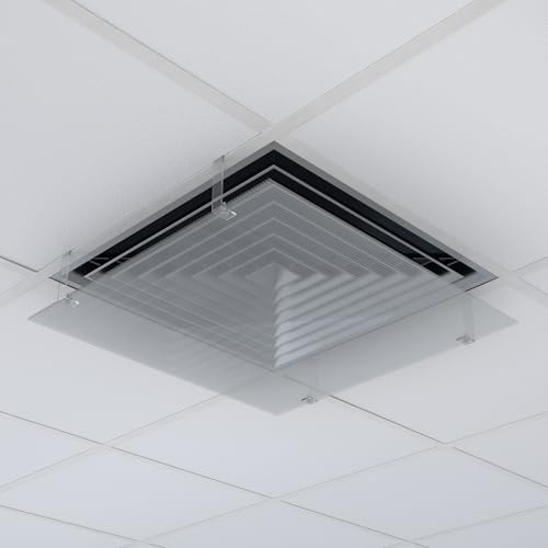 Deflector de Aire para Techo Armstrong con Efecto Coandă – Invisible, Instalación Comercial en 60s sin Taladros, Cero Condensación, Ideal Oficinas, Fabricado en Polonia, factura polaca.