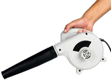 Soplador de Hojas,Soplador de Aire 600W 220V-240V de alta eficiencia eléctrica de aire del ventilador aspirador de Blowing recogida de polvo 2 en 1 ordenador colector de polvo del limpiador