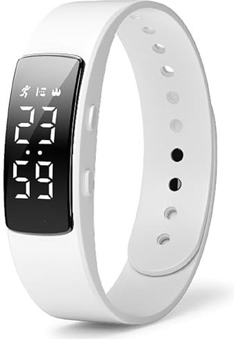 findtime Smart Armband Schrittzähler Fitnessarmband Fitnessuhr ohne App und Handy Fitness Tracker Kalorien Uhr Digitaluhr Damen Herren Digital Armbanduhr Mädchen Junge Wecker Wasserdicht