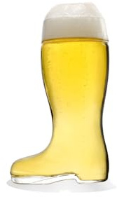 Stölzle Lausitz Bierstiefel 250 ml I 2er Set I formschöne Biergläser 0,25l I spülmaschinenfest I edles bleifreies Kristallglas I sehr bruchresistent I hochwertige Gläser I Stiefel-Glas