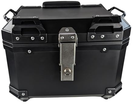 mlink Bauletto Moto Universale 36L con Schienale Lombare Integrato ABS Nero Opaco Serratura a Chiave Carico Max 15kg