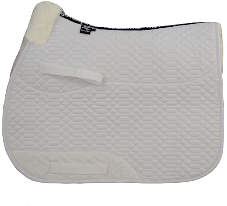 Engel Germany gualdrappa Pelle di Agnello cottone Bianco Pelliccia Bianco (Schabra 1) dai Colori Vivaci: da Abbinare a 12 Colori di Pelliccia di Agnello! versatilità/Salto (VSS)