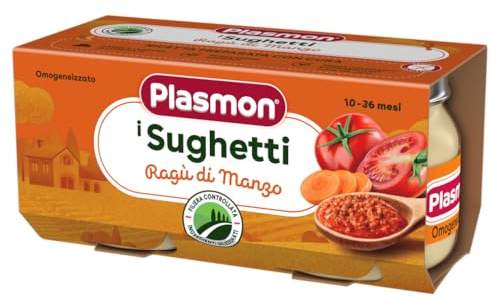 Plasmon I Sughetti Ragù di Manzo 2x80g, Con ingredienti selezionati, senza soffritto