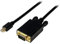 StarTech.com 15 ft Mini DisplayPort to VGA Adapter Cable - mDP to VGA Video Converter - Mini DP to VGA Cable for Mac/PC 1920x1200 - Black (MDP2VGAMM15B)
