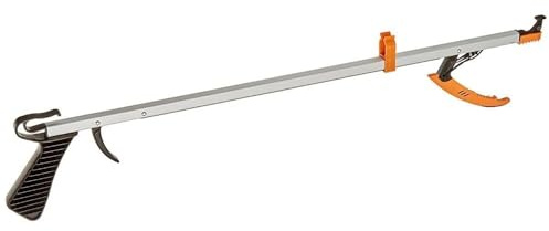 Sammons Preston Easireach II Reacher, Compact 15 Ergonomic Reaching Aid with Magnet, Portable 4.9 oz. Magnetic Grabber Tool & Reaching Claw, Aluminum Trash Pickup, Lightbulb Remover, & Garden Nabber