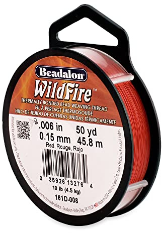 Wildfire .6'' (.15 mm) Snöre, Röd, 50 yd (45 m)