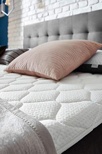 WELCON Rockstar® Limited Edition II Boxspringbett 180x200 cm hellgrau oder dunkelgrau Härtegrad H2 (medium) oder H3 (hart) mit Tonnentaschenfederkernen, inkl. Topper (dunkelgrau H3)