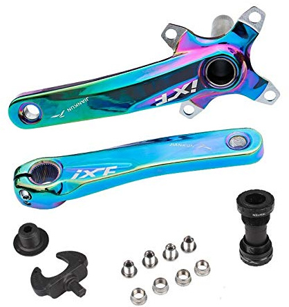 Bicycle Crank Arm Set BCD 104 Road Mountain Bike Crankset with Bottom Bracket