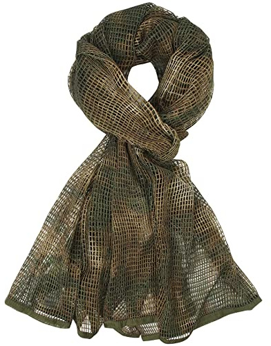 Fousam Sniper Veil,Camo Mesh Net Tactical Scarf for Hunting Shooting Wild Photography Military Outdoor Activities