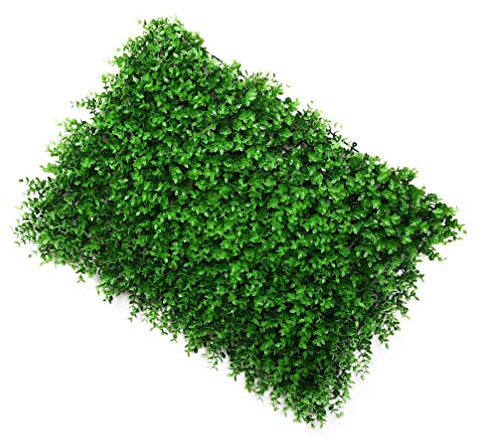 Cabilock 1 Pc Mur De Fond De Plantes Vertes Panneaux Muraux en Gazon De Mur De Verdure Artificielle De Clôture De Ldpe (polyéthylène Haute Pression) La Mariée Écran Tapis