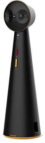 IPEVO Totem 180 4K Panoramic Video Conference Camera w/ 180° & 120° View, Premium Webcam, Full Room Coverage, AI Auto Framing, Noise Reduction Mics, Plug-and-Play USB-C, Remote Hybrid Learning