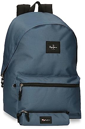 Pepe Jeans Aris Mochila para Portátil, azul, 15,6