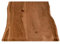 SAM Holzplatte 80x40 cm Curtis, Tischplatte aus Akazienholz massiv + nussbaumfarben, Baumkanten-Platte für Heimwerker, geeignet für Arbeitsplatten, Tische & Fensterbretter