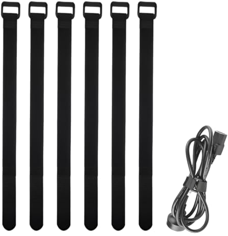 6 Pièces Sangles Elastiques avec Bandes Anti-dérapantes Sangles Elastiques avec des Bandes Anti-dérapantes pour Multiples Utilisations, Scratch pour Attacher des Tuyaux, des Cordes, des Bagages