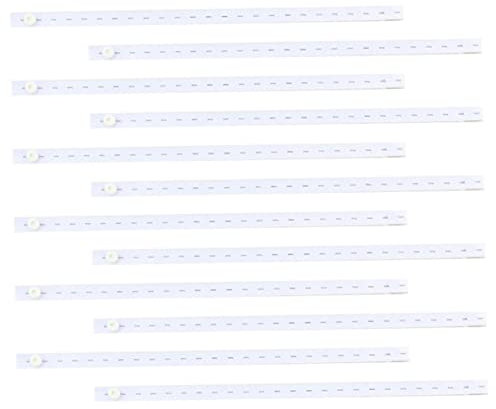 SHOWERORO 12St Windelknopf Gürtelschnallen für Windeln Stoffwindelverschlüsse Bauchbinde -Anstecknadel Windelband Windelverschluss Windelschnallen Säuglingswindelband Elastisch Weiß