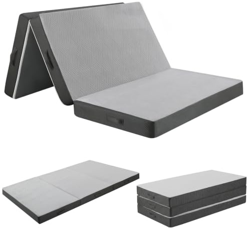 MeMoreCool Folding Floor Mattress Small Double, Portable Futon Mattress