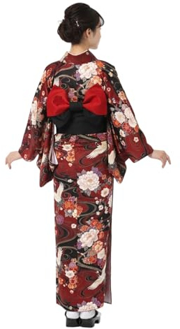 Ceinture japonaise traditionnelle pour kimono Obi avec nœud pré-noué pour robe Yukata