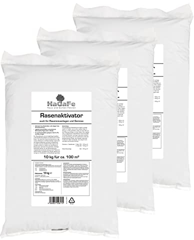 HaGaFe Rasenaktivator & Bodenaktivator m. Tonmineralien Algenkalk Urgesteinsmehl (30 kg (3x 10 kg))