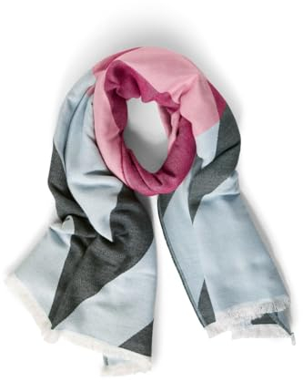 STREET ONE Damen A572160 Schal Gemustert, Mehrfarbig, A