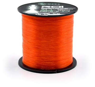 Namaka® ROI Fluorocarbon Coating Angelschnur All Round MT 1000 Durchmesser 0,20 bis 0,80 (Ø 0,35 mm - 9,78 kg - 1000 m, Monofil ROI Orange)