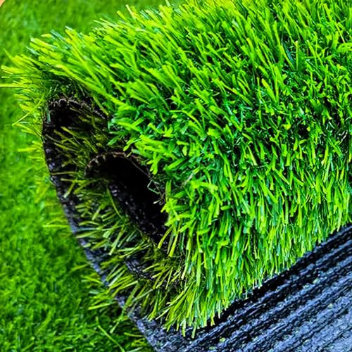 Gazon Artificiel Vert Tapis D'herbe 2x3m Réaliste Fausse Herbe Gazon Synthétique pour Jardin Pelouse Paysage Terrasses (Couleur : Green, Taille : 2x1m)